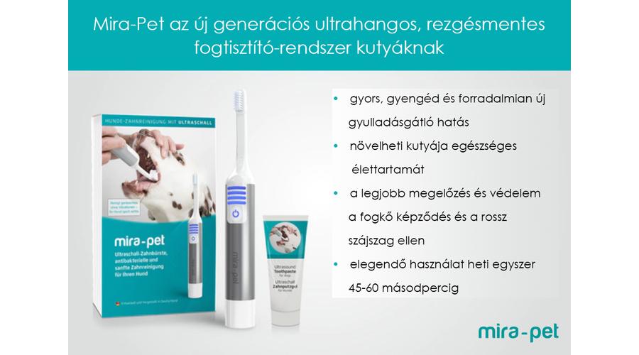 MiraPet ultrahangos fogtisztító rendszer kutyáknak